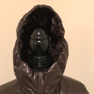 Light weight Down filled full length hooded coat